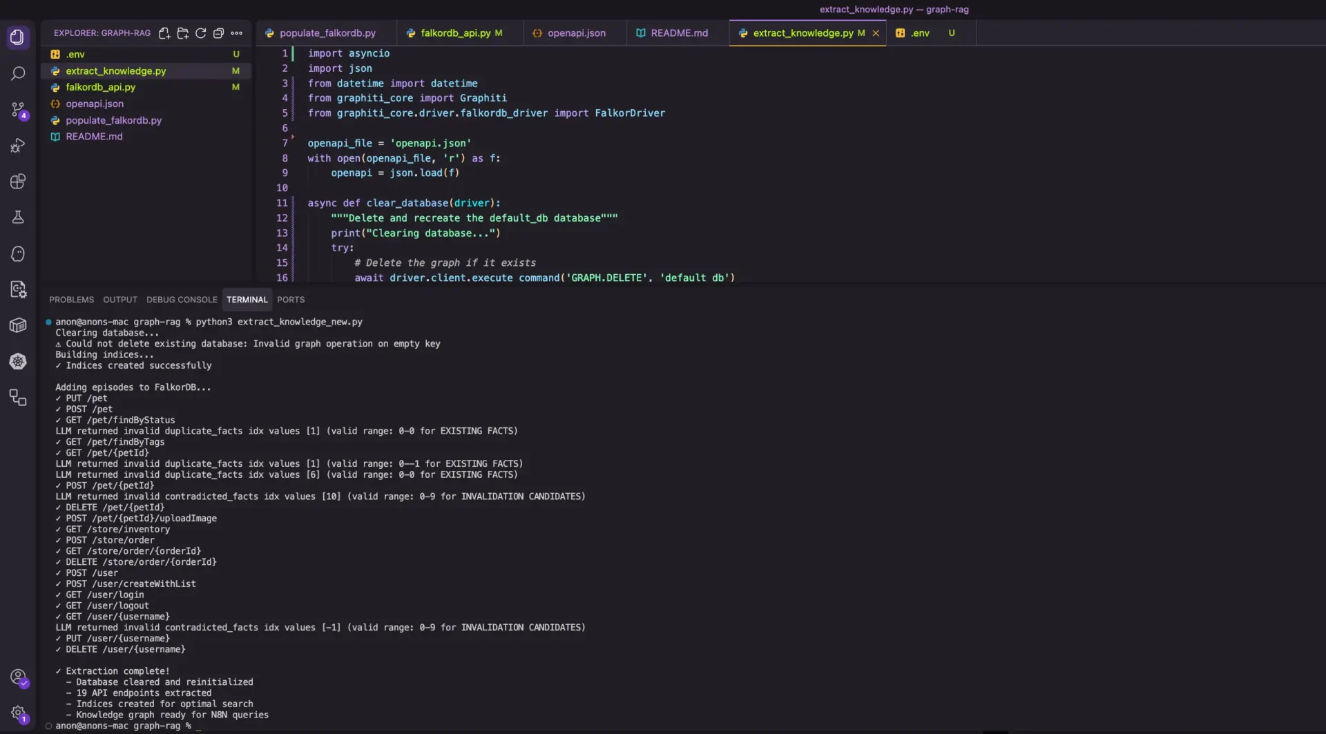 extracting knowledge from a graph using n8n