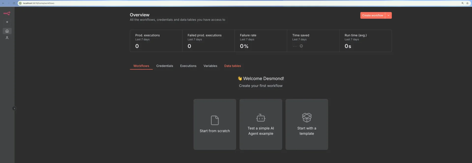 new n8n workflow dashboard image FalkorDB