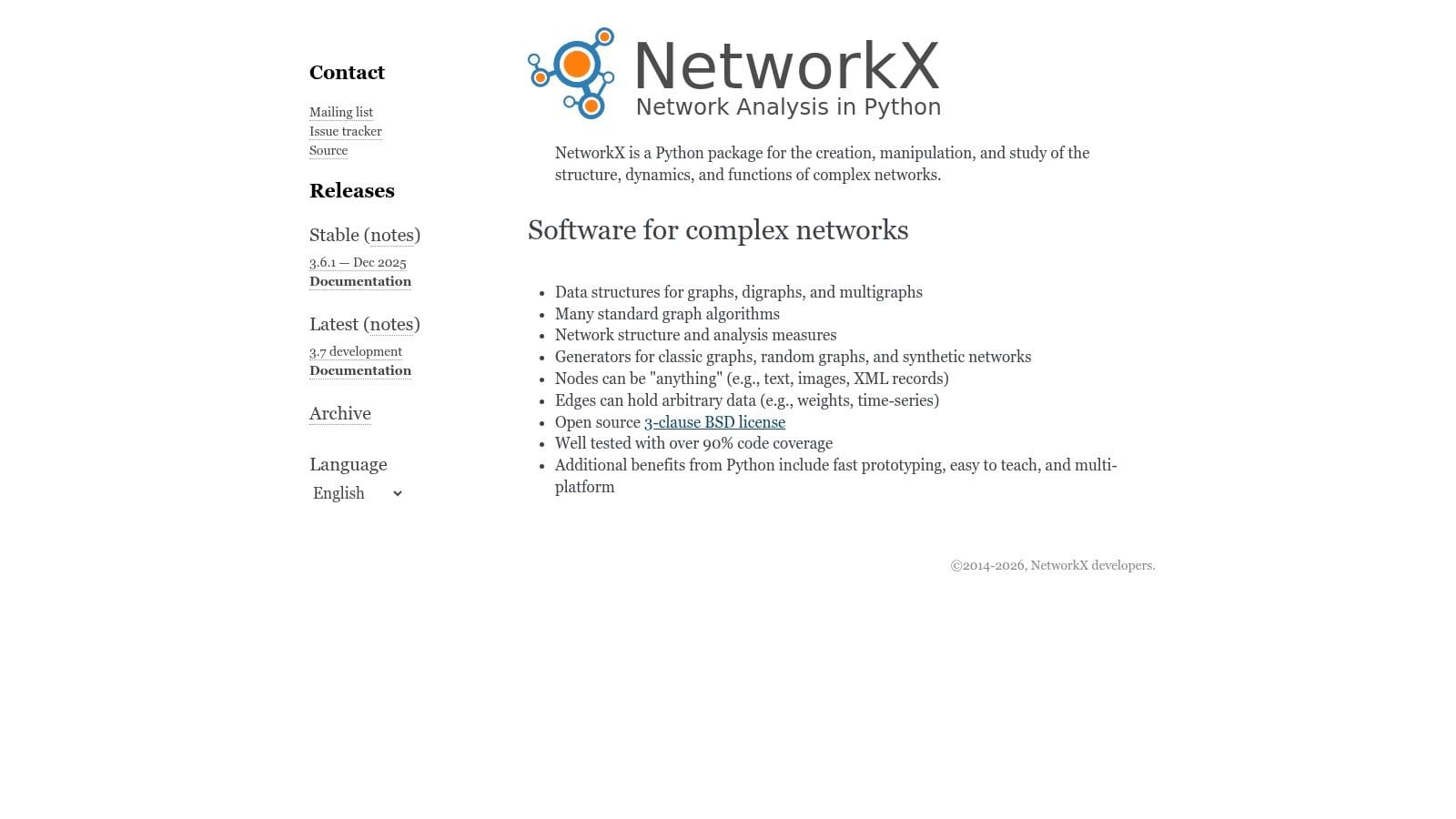 python graph libraries networkx logo FalkorDB NetworkX