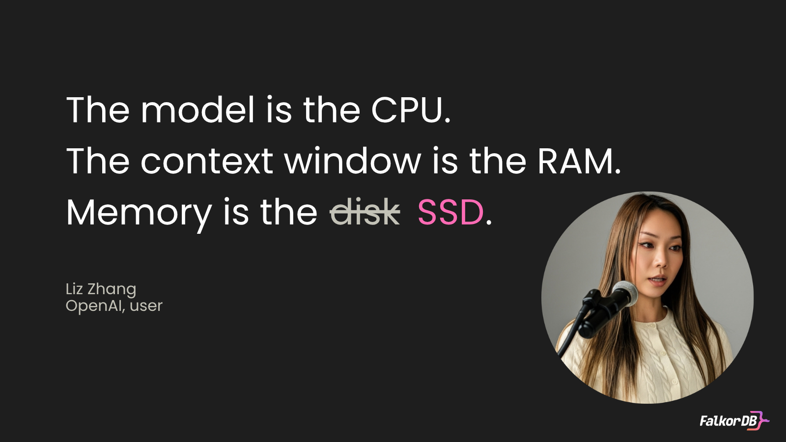 Memory is the SSD: Karpathy's LLM OS analogy, updated