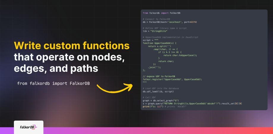 Extending FalkorDB with User-Defined Functions and FLEX