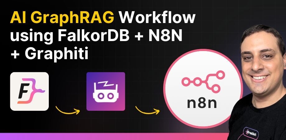 How to Build an AI RAG Workflow using FalkorDB + N8N + Graphiti Agent Module (2025 Guide)