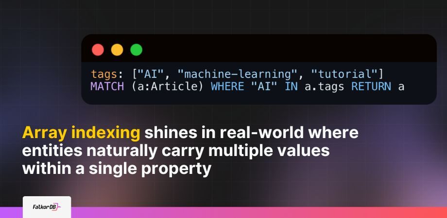 How to Improve Query Performance in Graph Databases Using Array & Range Indexing