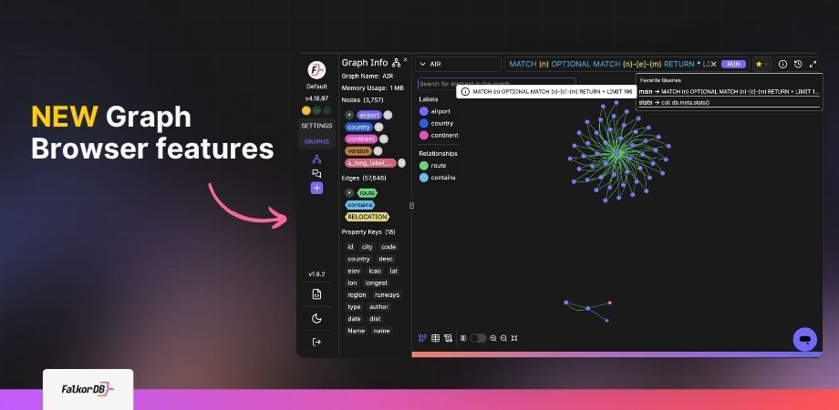 New FalkorDB Browser Features - April 2026