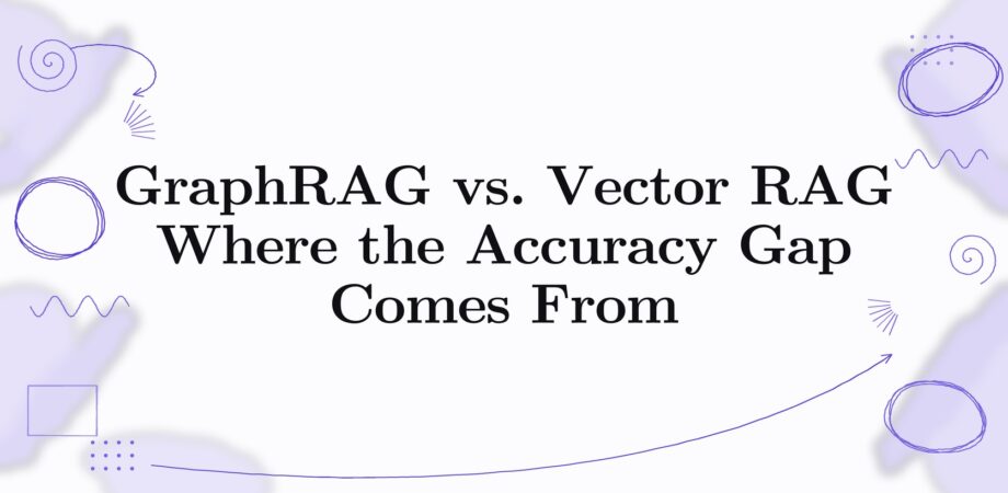 Title card: GraphRAG vs. Vector RAG, where the accuracy gap comes from
